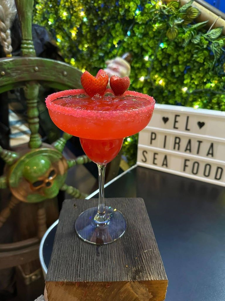 Margarita de fresa natural